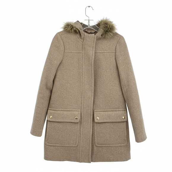J. Crew Jackets & Blazers - J. Crew Beige Pea Coat | Womens 0